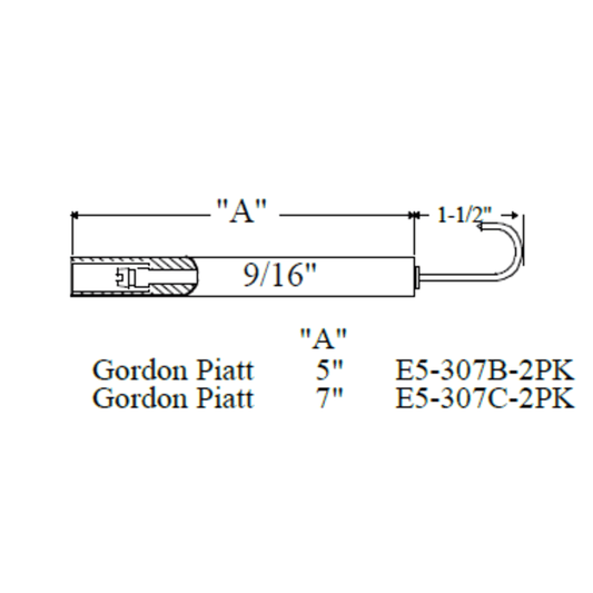 Westwood 307C Gordon Piatt Electrode 2pk