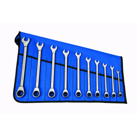 Williams WS1180RS, 10 Pc 12-Point SAE Standard Ratcheting Combination Wrench