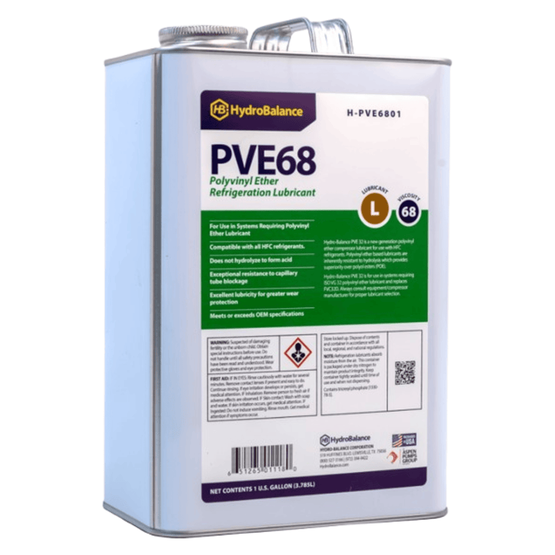 H-PVE6801  -  HydroBalance - Polyvinyl Ether 1 Gallon Metal Can, (4PK)