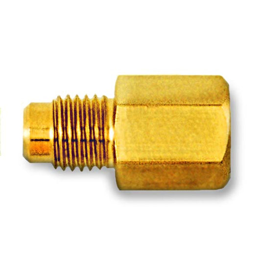 CD1444 - C&D - adapter - 1/4" MPT x 1/4" m. flare access with valve core 1EA