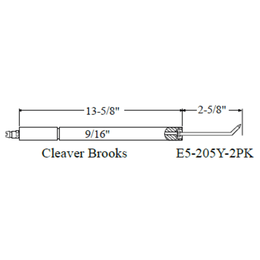 Westwood 205Y Cleaver Brooks Electrode 2pk