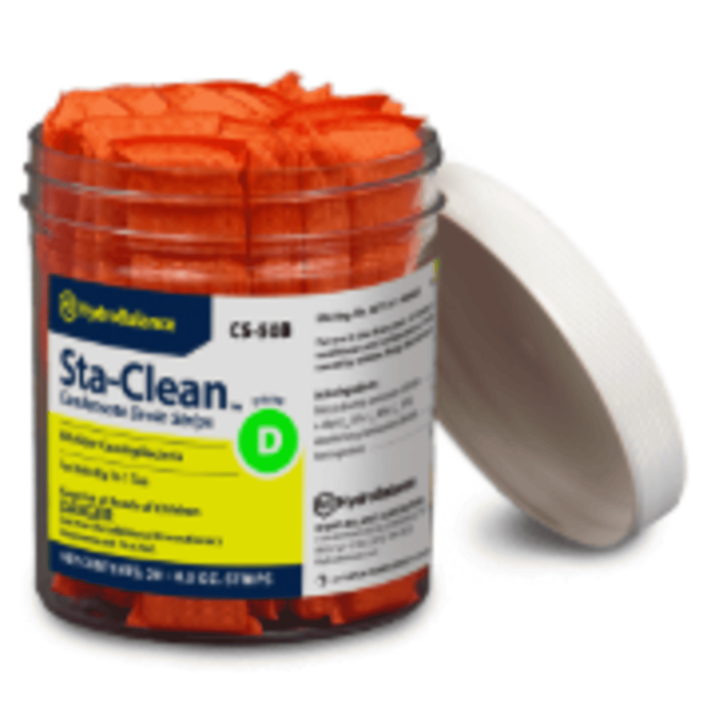 CS-50B  -  HydroBalance - Sta-Clean Pan Strips 20-pk Jar, Small, (6PK)