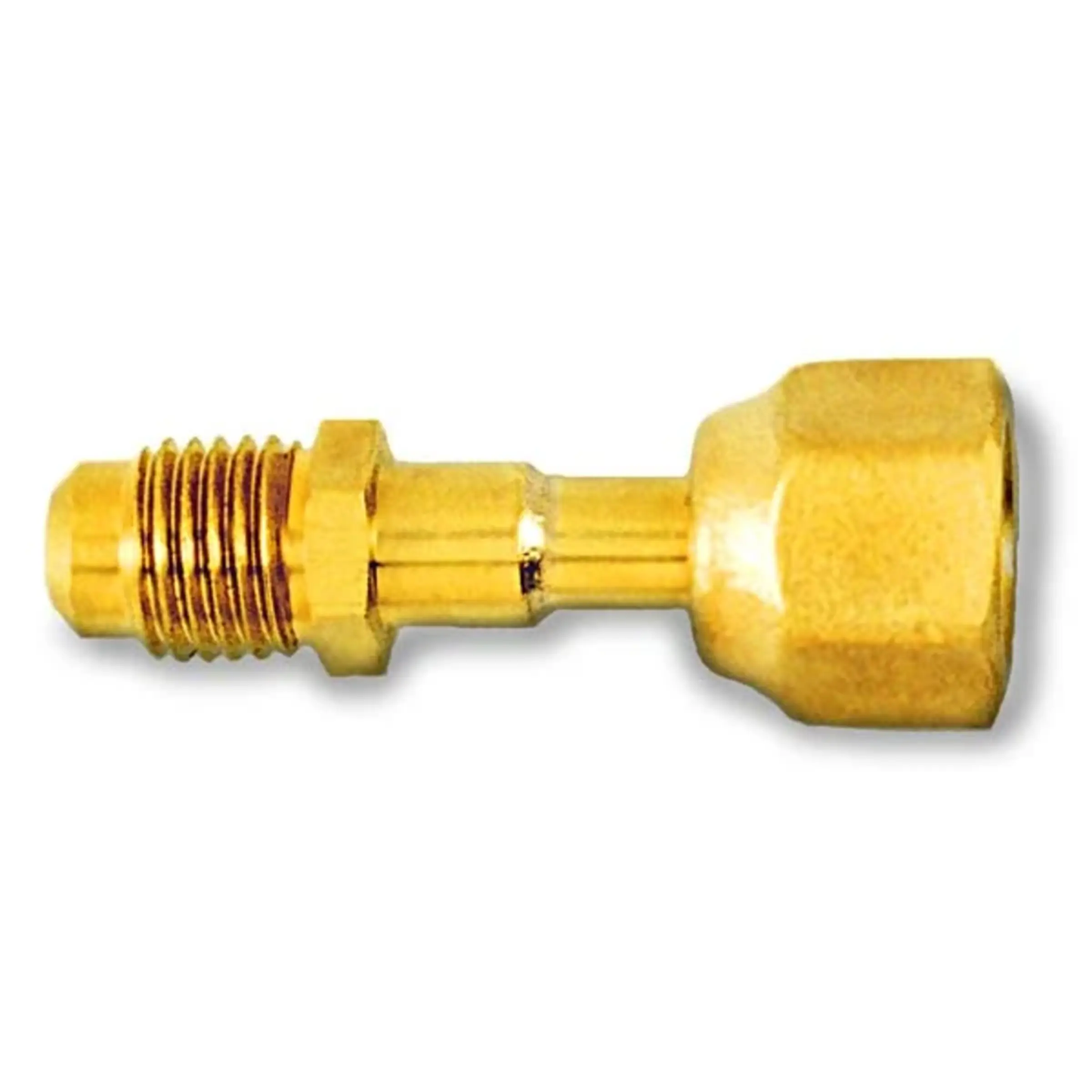 CD1454/2 - C&D - straight connector- forged 1/4" flare nut x 1/4" m. 2PK