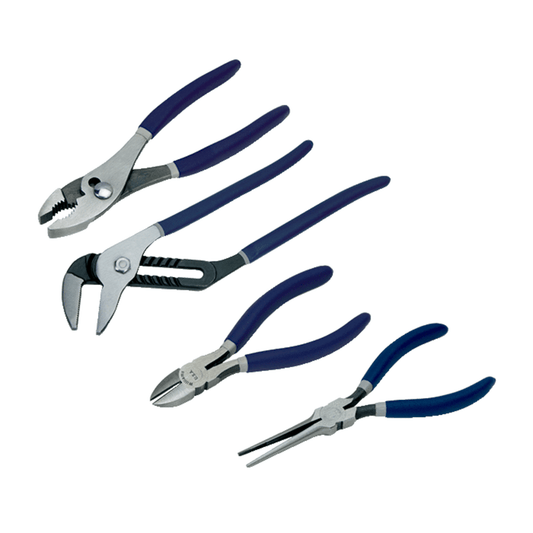 Williams PLS-4SG, Combo Pliers Set includes Slip Joint, Superjoint, Diagonal Cutting & Needle Pliers