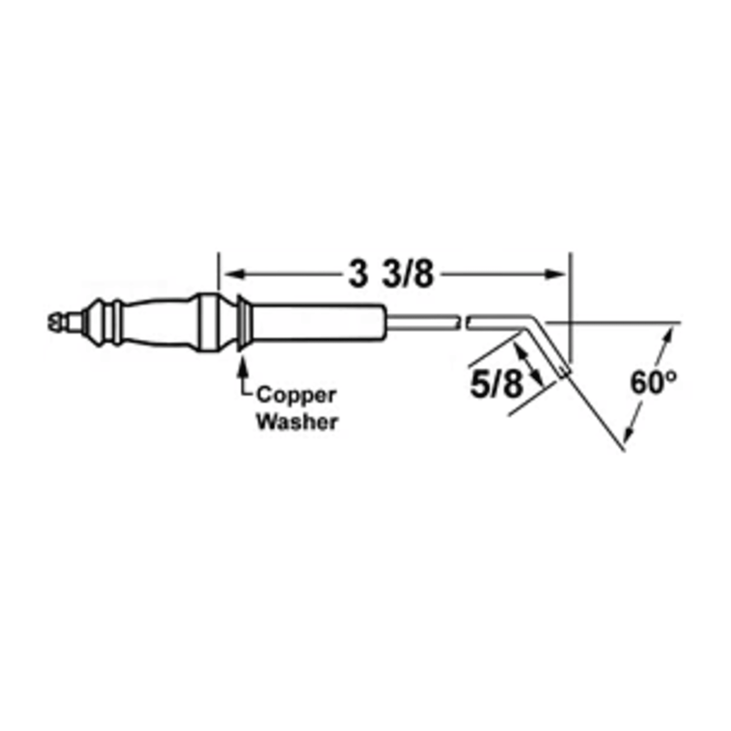 27178 - Crown - 53908 ELECTRODE   17287 RAY OIL BURNER (1EA)