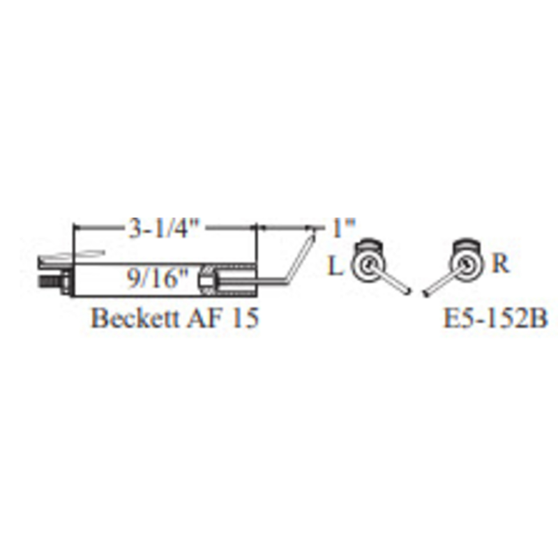 E5-152B-2PK - Westwood - 152B, Beckett AF 15 Electrode 2PK