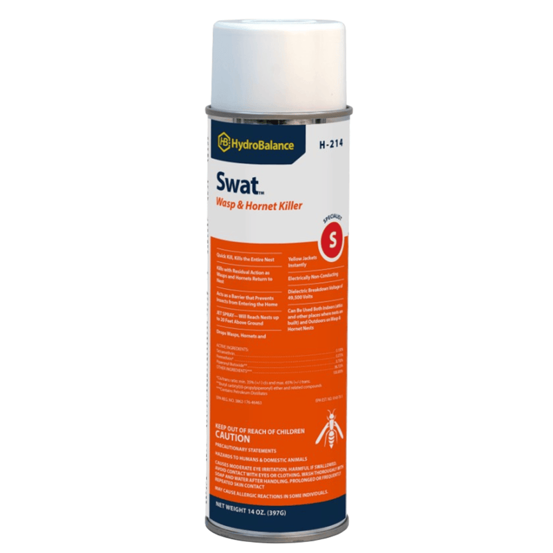 H-214  -  HydroBalance - Wasp & Hornet Killer 14 oz NetWt Aerosol, (12 PK)