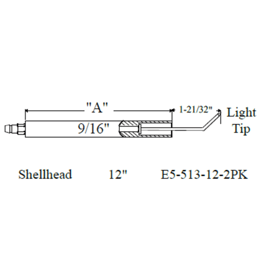 Westwood 513-12 Shellhead Electrode 2pk