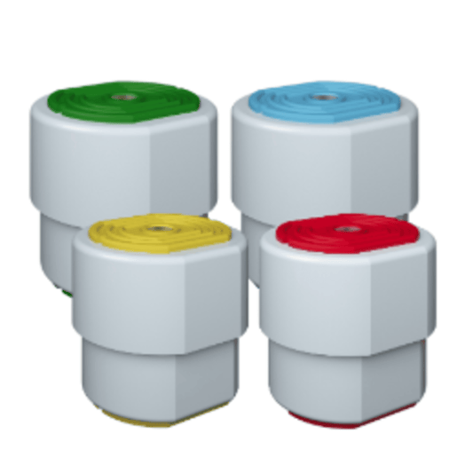 B63898-035-US - C&D - Vibration Dampeners Blue & Yellow For condensers up to 80kg