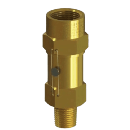 5245-350 - Henry - Relief 1 MPT-1-1/4 FPT - 350 - Brass Straight-Thru Type