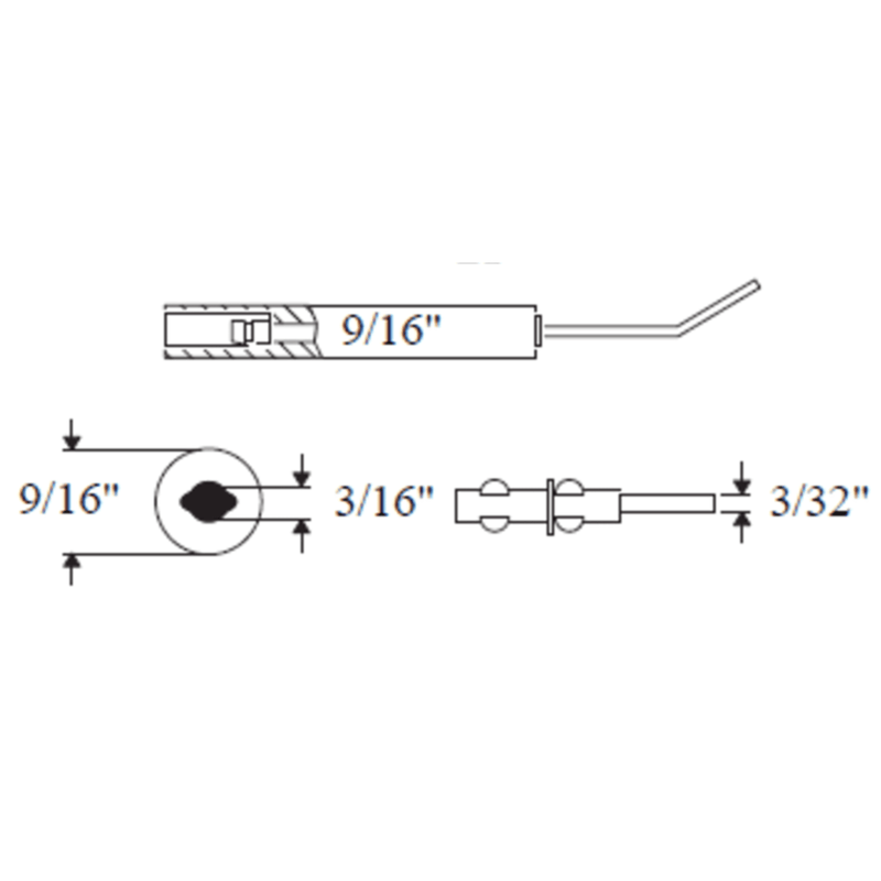 CRO-06080-02 / WP-E5-2F8-2PK - Crown - Electrode Type 2F 8" x 9/16" OD 2pk