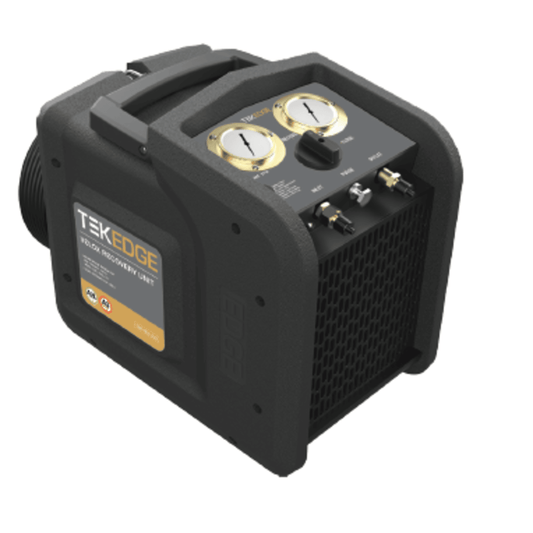 TER-100-A2L - TekEdge - Velo-X refrigerant recovery machine, 1 1/4 HP DC motor, 2 cylinder