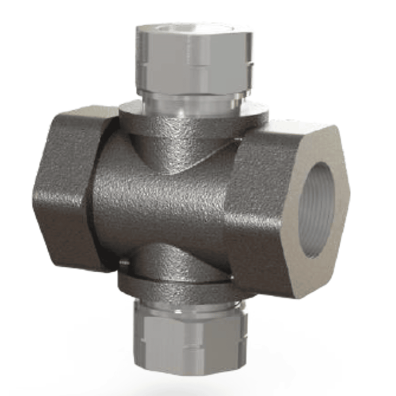 LI48A-1/2 - Henry - 1/2 FPT with clear lens sight glass- Liquid Ind. - Screwed End - Double Port