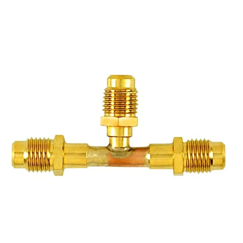 CD9623/2 - C&D - 1/4" m. flare access x 1/4" m. flare access x 1/4" m., two valve cores 2PK