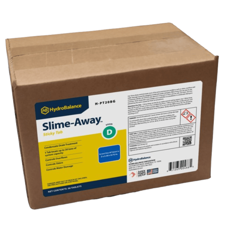 H-PT20BG  -  HydroBalance - Slime-Away Sticky Tab (Blue) 20-Ton Tab, Bulk-Pk, (56PK)
