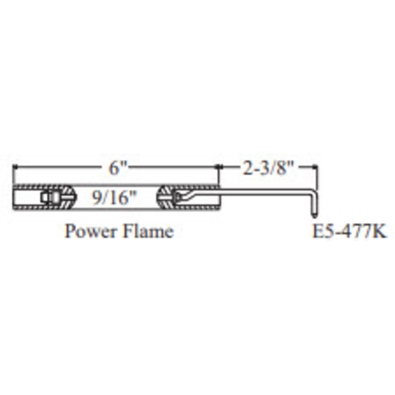 E5-477K-2PK - Westwood - 477K, Power Flame Electrode 2pk