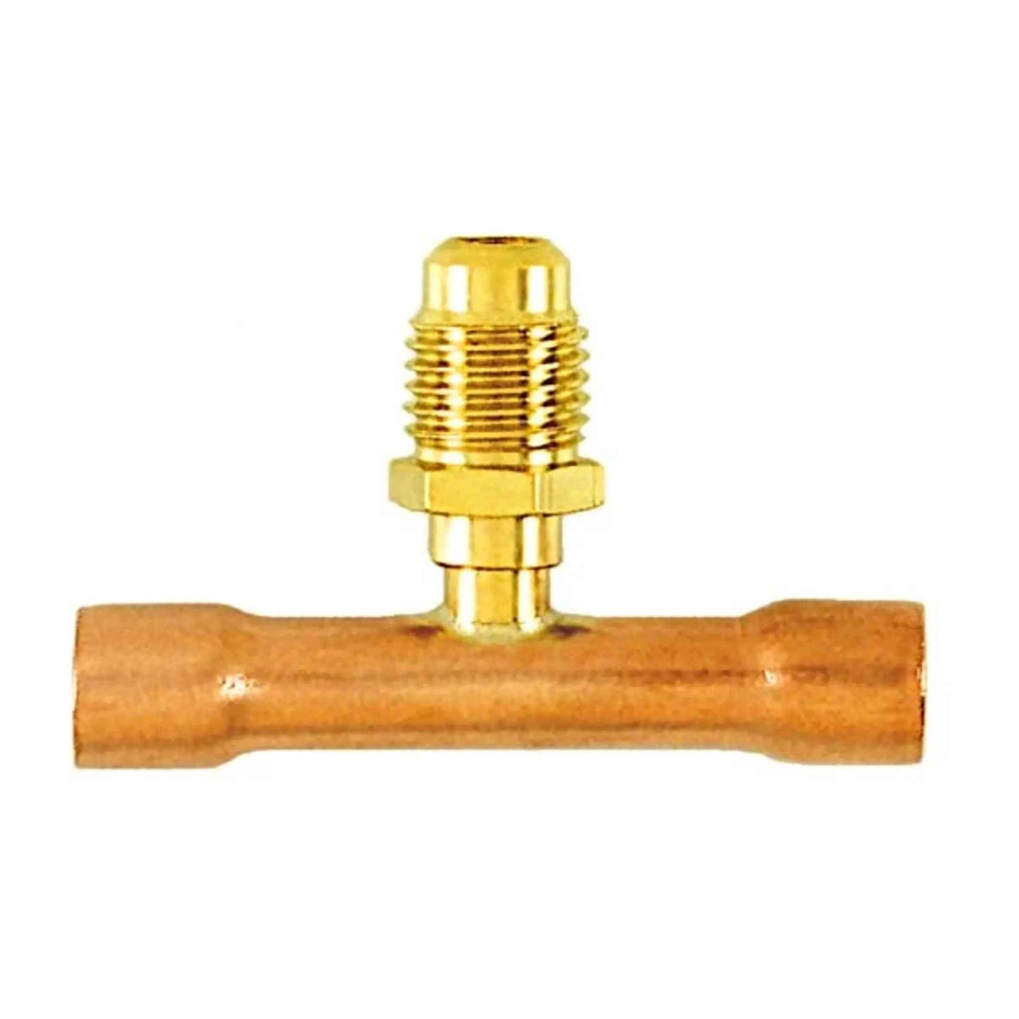 CD8416/2 - C&D - tee with 1/4" m. flare access on 5/16" copper tube, CD2250 2PK