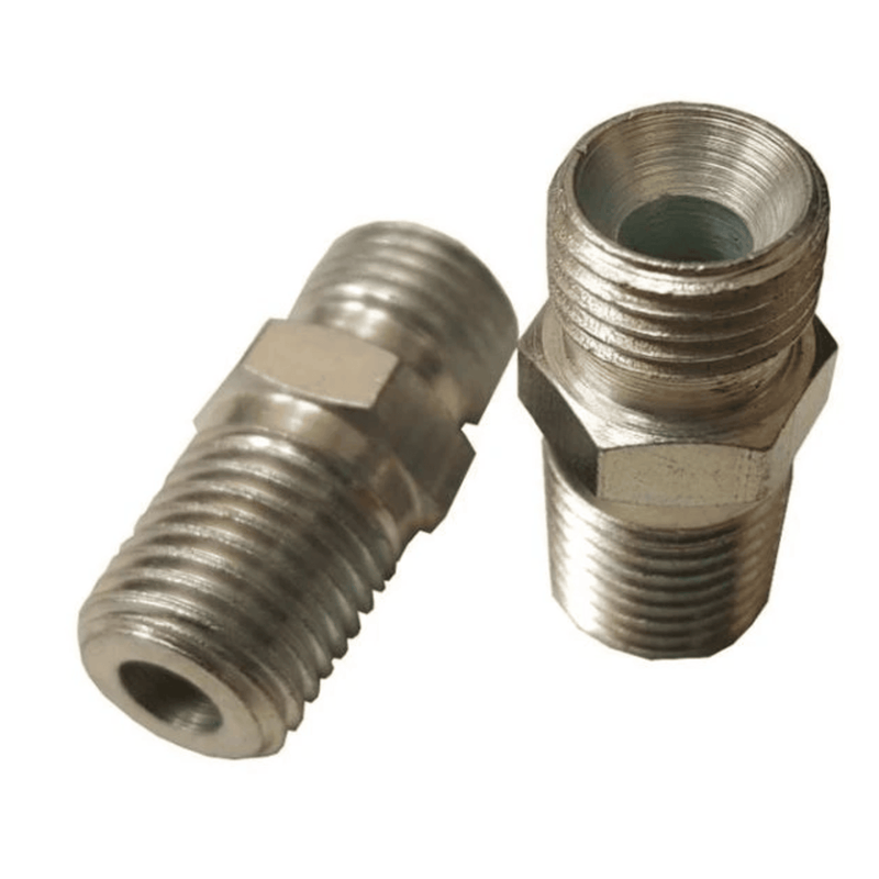 CRO-43009 / WP-S220-40 - Crown - Fitting for Flexible Oil Lines, 1/4"-NPTx3/8" Inv Flare