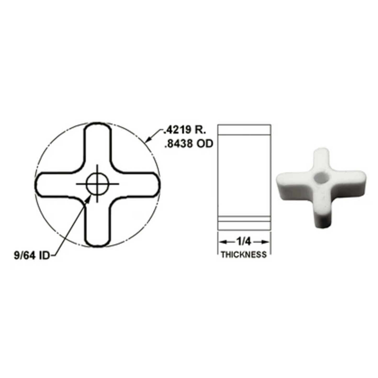 17412 - Crown - SCULLY SPIDER .843 DIA 4 PRONG (1EA)