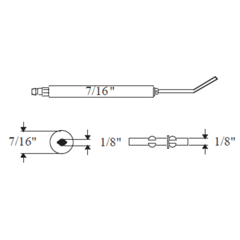 CRO-01070-02 / WP-E5-1M7-2PK - Crown - Electrode Standard Type 1M 7" x 7/16" OD 2pk