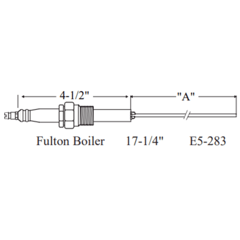 E5-283 - Westwood - 283, Fulton Boiler Electrode 1pk