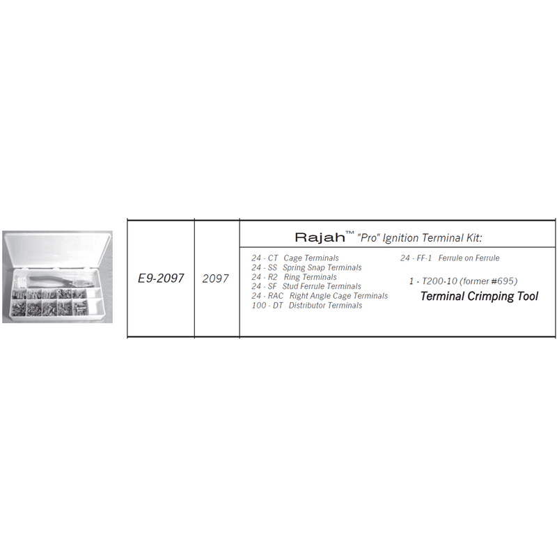 41815 - Terminal kit w/E200-10 crimp tool (Crown Replacement for WP-E9-2097)