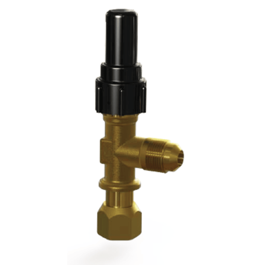 Henry 9241, Brass Seal Cap Angle Swivel Nut Valves,  3/8 F.FL./3/8M.FL