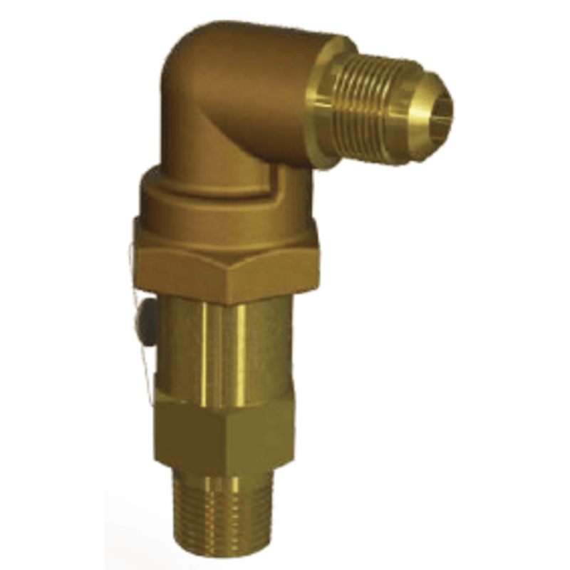 5702B-670 - Henry - 1 NPTF-1 NPTF - 670 - Brass Angle Type suitable for Transcritical CO2