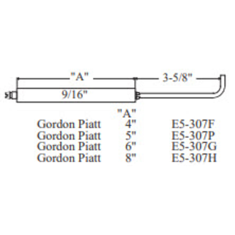 E5-307H-2PK - Westwood - 307H, Gordon Piatt Electrode 2pk