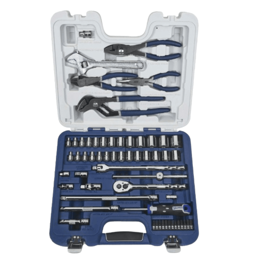 Williams 50615B, Socket, Screwdriver and Pliers Set 6 Drive 6-Point SAE and Metric 58pc