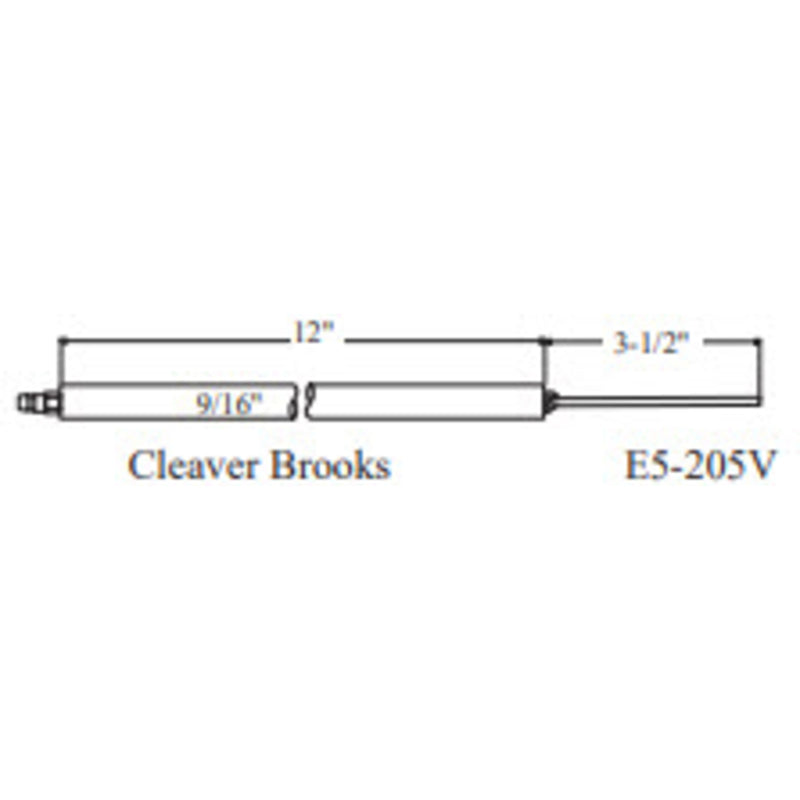 Westwood Cleaver Brooks Electrode 205V, 2pk E5-205V