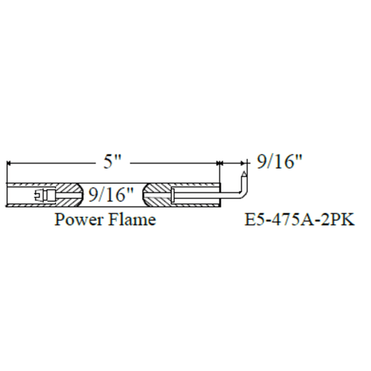 Westwood 475A Power Flame Electrode 2pk
