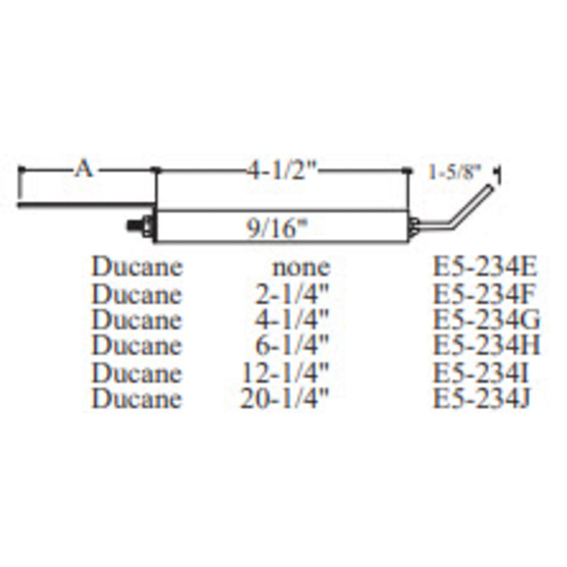Westwood Ducane Electrode 234I, 2pk E5-234I-2PK