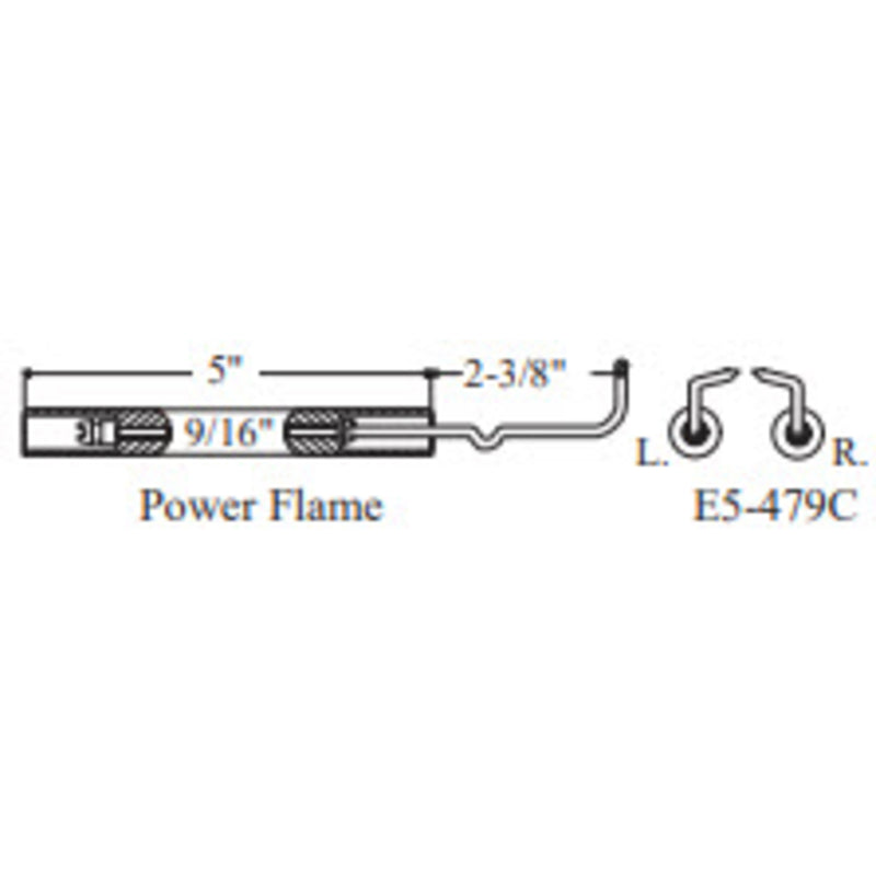 E5-479C-2PK - Westwood - 479C, Power Flame Electrode 2pk