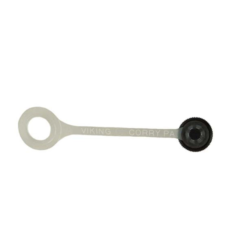 CD2215/6 - C&D - 1/4 flare cap, round black glass-filled nylon w/neoprene o-ring seal + retainer 6PK