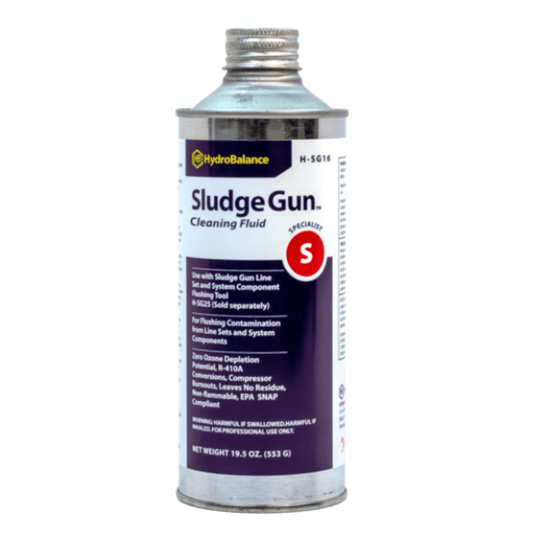H-SG16-6  -  HydroBalance - Sludge Gun Flush Fluid 19.5 oz NetWt Can, (6PK)