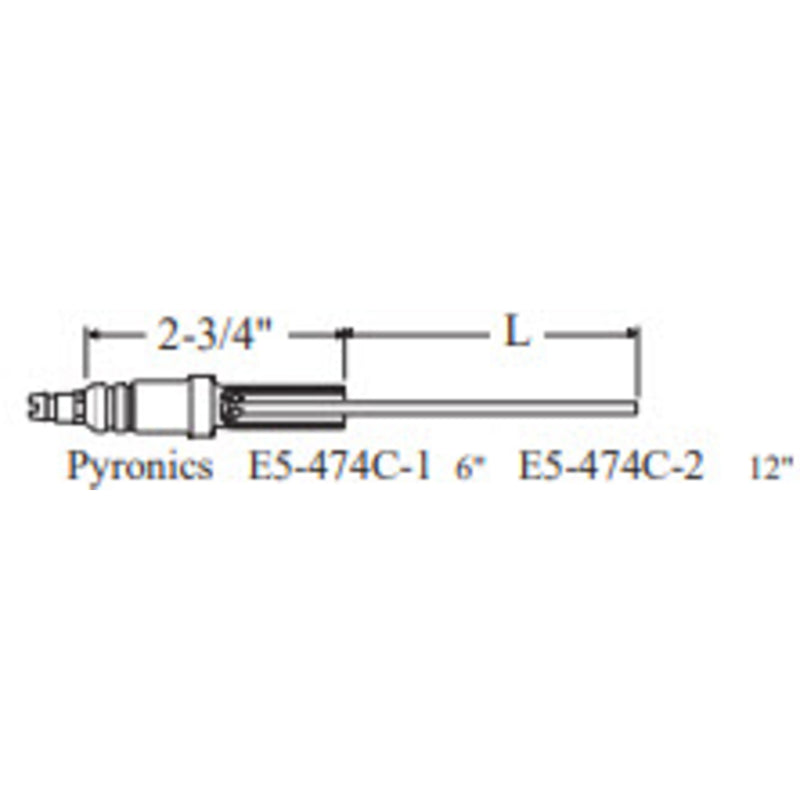 E5-474-C2-2PK - Westwood - 474-C2, Power Flame Electrode 2pk
