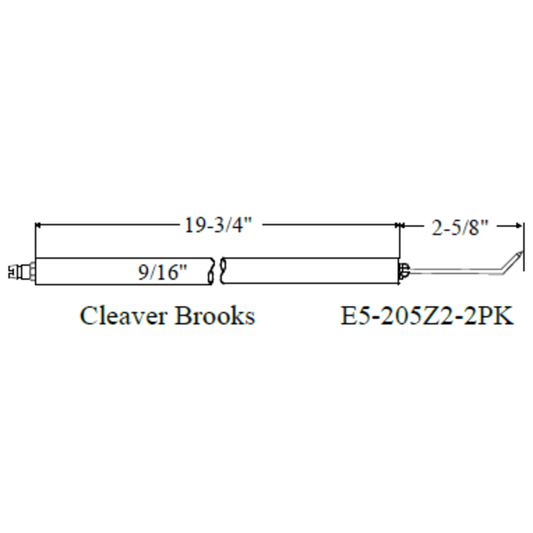 Westwood 205Z2 Cleaver Brooks Electrode 2pk