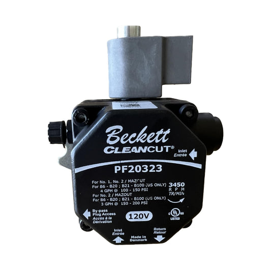 Beckett PF20322U, Single Stage CleanCut Oil Pump With PD Timer, 3 gph, 120V