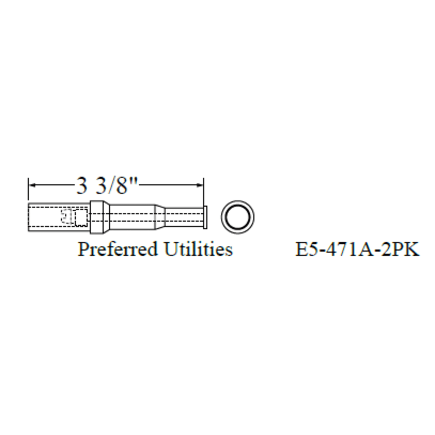 Westwood 471A Preferred Utilities Button Electrode 2pk