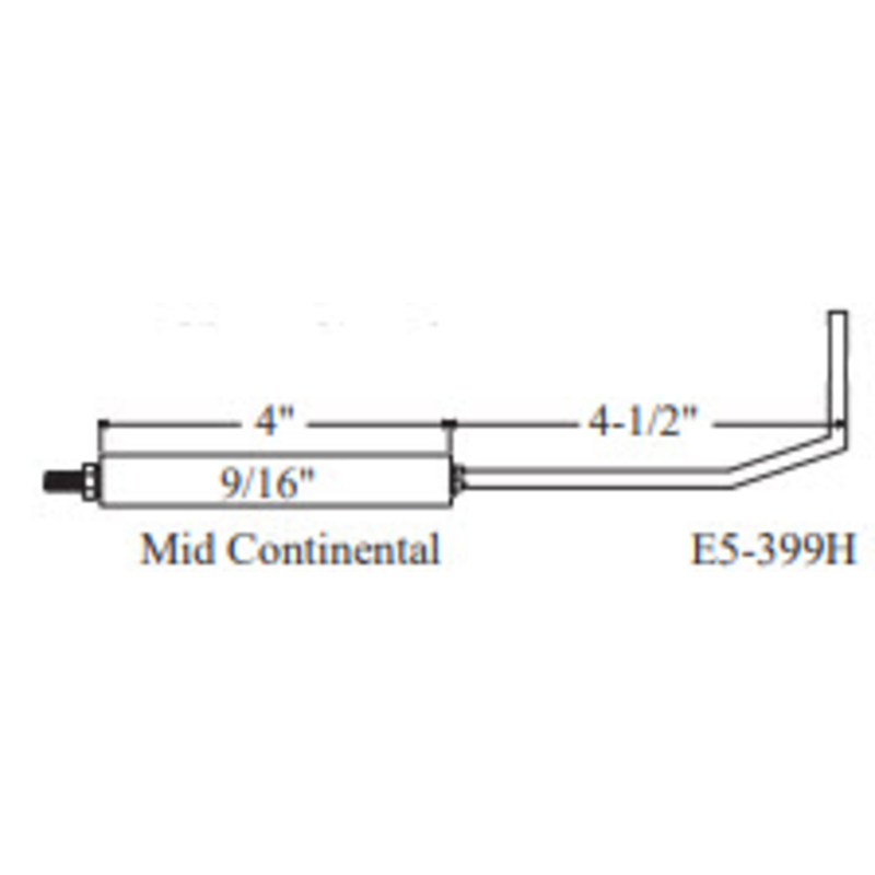 E5-399H-2PK - Westwood - 399H, Mid Continential Flame Rod 2pk