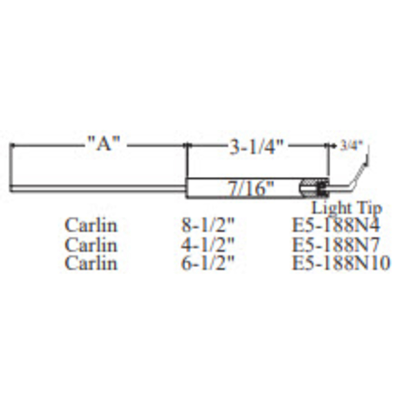 E5-188N7-2PK - Westwood - 188N7, Carlin Electrode 2pk