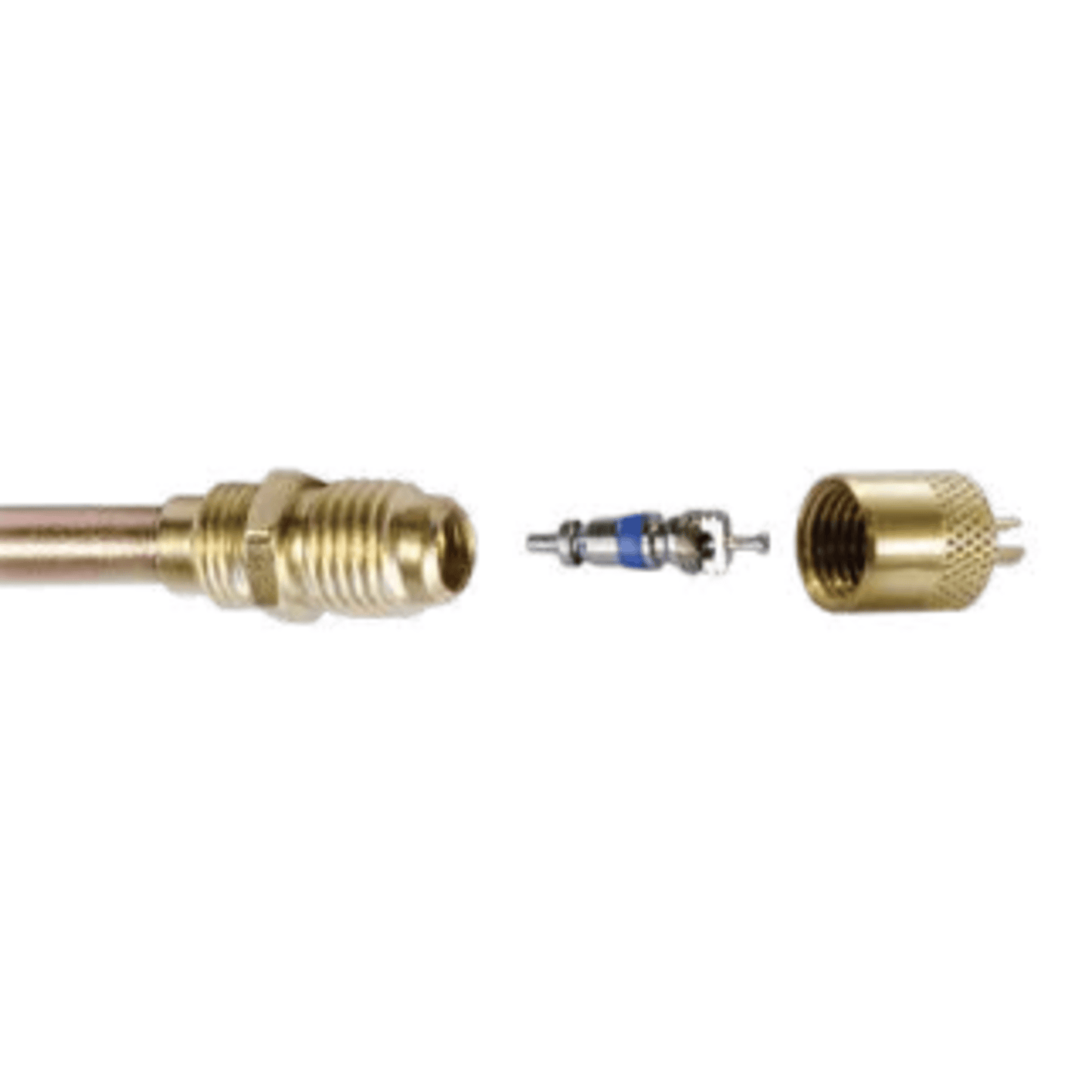 CD3436/6 - C&D - 1/4" m. flare access w/ 1/4" OD copper tube extension, CD2250  6PK