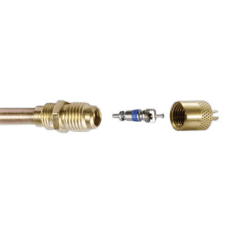 CD3436/6 - C&D - 1/4" m. flare access w/ 1/4" OD copper tube extension, CD2250  6PK