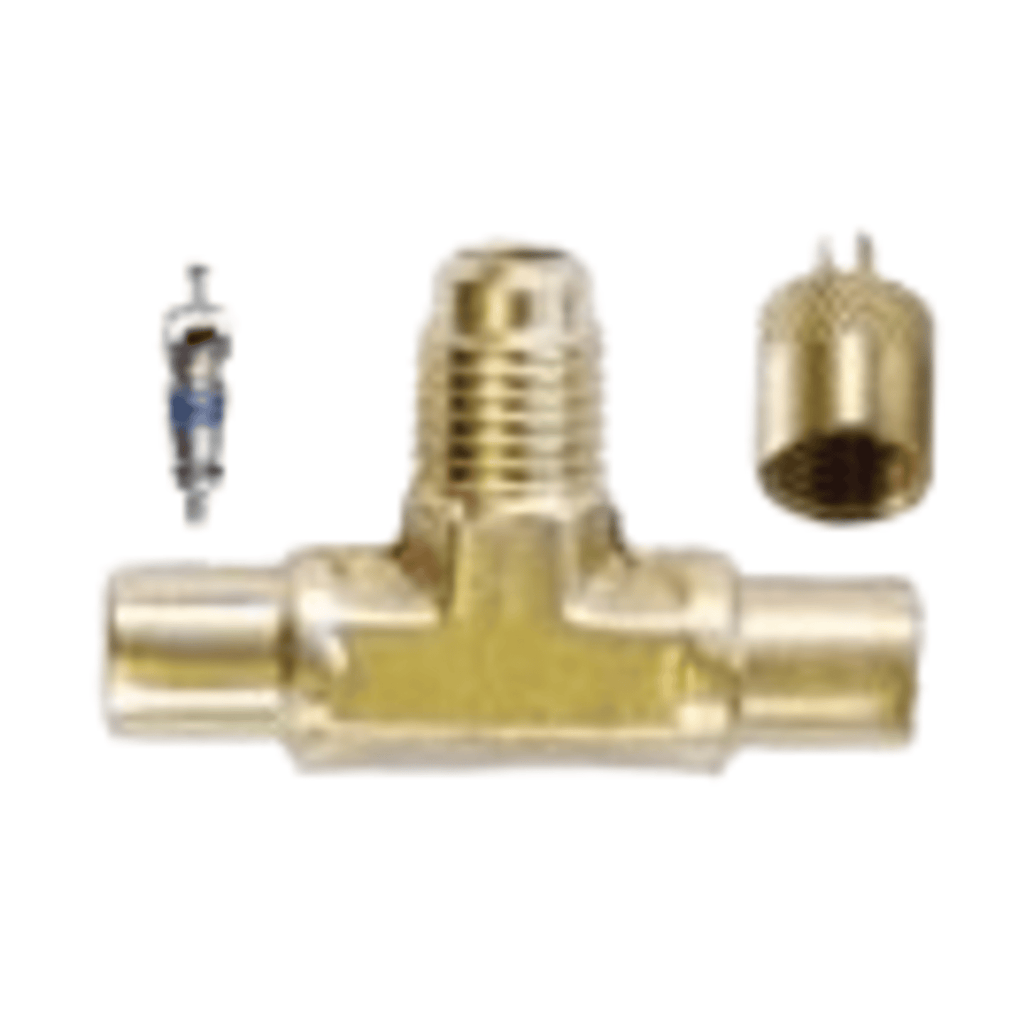 CD8506/2 - C&D - solder access tee, forged brass, 3/8" ID and 1/2" OD on solder ends, CD2245 2PK
