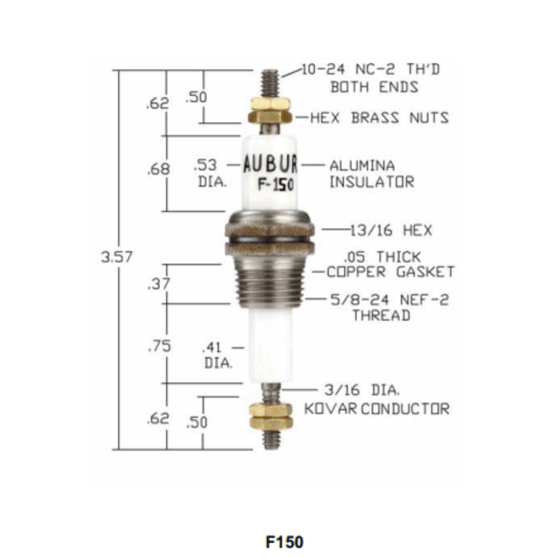 F-150 - Auburn - Feedthrough  (CS13057) (20PK)