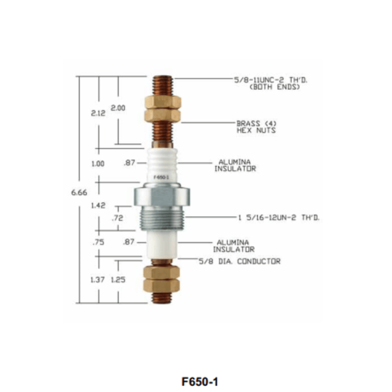 F-650-1 - Auburn - Feedthrough  (CS13080) (20PK)