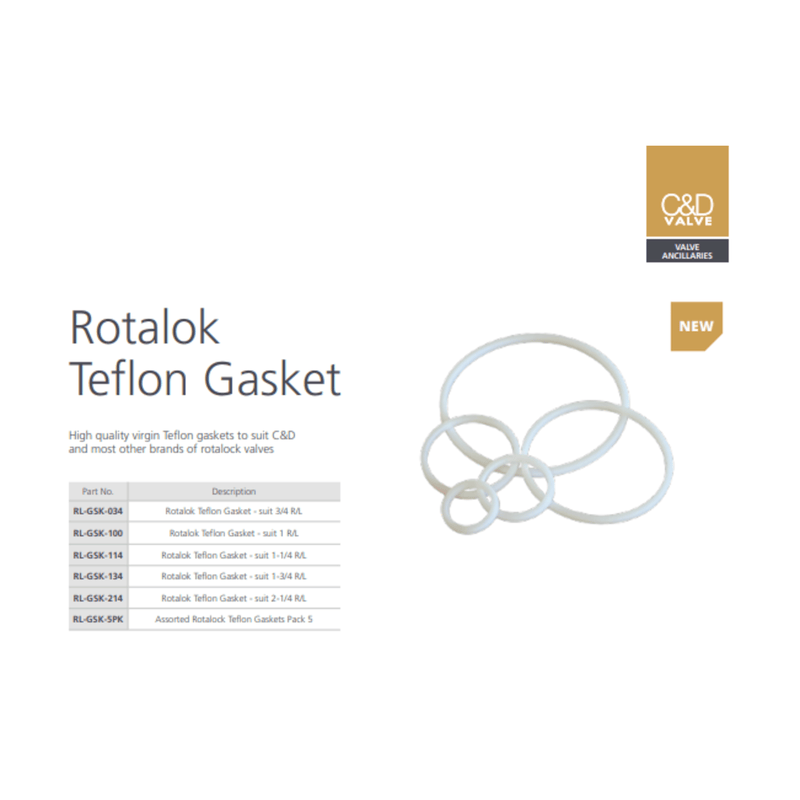 C&D Rotalock Teflon Gasket