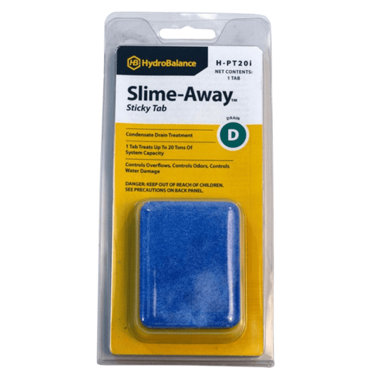 H-PT20I  -  HydroBalance - Slime-Away Sticky Tab (Blue) 20-Ton Tab, Ind Pk, (6PK)