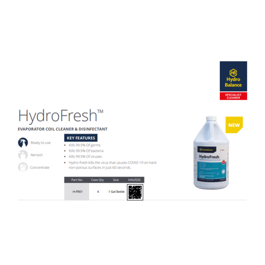 HydroBalance HydroFresh™ Evaporator Coil Cleaner &amp; Disinfectant&nbsp;